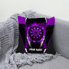 Maxcorners Darts Lightning Energy Target Multicolor Customized Name 3D Pillow