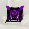 Maxcorners Darts Lightning Energy Target Multicolor Customized Name 3D Pillow