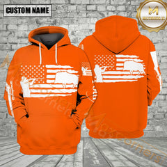 Maxcorners Orange Hog Hunting All Over Print Shirt Best Gift For Hunter