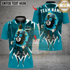 Maxcorners Billiard Flaming Cool 8 Ball Multicolor Customized Name, Team Name 3D Shirt