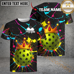Maxcorners Pickleball Queen Personalized Name, Team Name Unisex Shirt