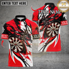 Maxcorners Darts Black Dragon Flame Multicolor Customized Name, Team Name 3D Shirts