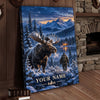 Maxcorners Wildlife Hunting Moose Bear Turkey Sunset Personalized Canvas Wall Art