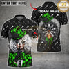 Maxcorners Darts Gothic Sexy Clown Girl Green Plaid Multicolor Customized Name, Team Name 3D Shirts