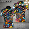 Maxcorners Street Wolf Darts Multicolor Customized Name, Team Name 3D Shirts