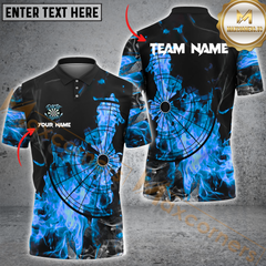 Maxcorners Fire Darts Jersey Multicolor Option Personalized Name, Team Name 3D Polo Shirt