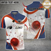 Maxcorners Bowling Strike Multicolor Customized Name, Team Name 3D Shirts