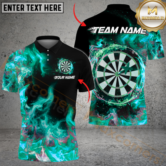 Maxcorners Darts Double Fire Multicolor Options Personalized Name, Team Name 3D Shirt