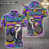 Maxcorners Darts Bullseye Bound Eagle Motivation Multiple Options Personalized Name, Team Name 3D Shirt
