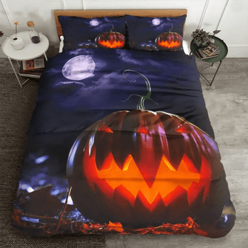 Maxcorners Pumpkin Patch Halloween Bedding Set