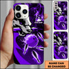 Maxcorners Bowling Wolf Strike Ball Multicolor Personalized Name 3D Phone Case