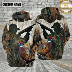 Maxcorners Camo Pheasant Hunting All Over Print Shirt Best Gift For Hunter