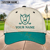 Maxcorners Golf Shield Clubs Logo Personalized Name 3D Cap (7 Colors)