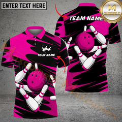 Maxcorners Ball And Pins Twin Side Bowling Jersey Multicolor Options Personalized Name, Team Name 3D Shirt