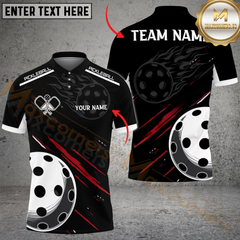 Maxcorners Pickleball Fire Line Multicolor Customized Name, Team Name 3D Shirts