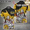 Maxcorners Bowling Lightning Blast Multicolor Personalized 3D Shirt,   Angry Ball & Exploding Pins Shirts