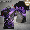 Maxcorners Darts Black Gold Modern Dartboard Pro Style Multicolor Customized Name, Team Name 3D Shirts