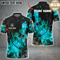 Maxcorners Fire Darts Jersey Multicolor Option Personalized Name, Team Name 3D Polo Shirt