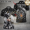 Maxcorners Darts Gothic Sexy Clown Girl Green Plaid Multicolor Customized Name, Team Name 3D Shirts
