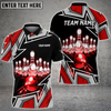 Maxcorners Bowling And Pins Premium Super Multicolor Option Customized Name 3D Shirt