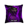 Maxcorners Darts Fire Wolf Lightning Multicolor Customized Name 3D Pillow