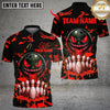 Maxcorners Bowling Angry Mad Bowl Ball And Pins Multicolor Customized Name, Team Name 3D Shirts
