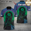 Maxcorners Billiard Blood Moon Cat Pack Multicolor Customized Name, Team Name 3D Shirts