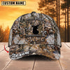 Maxcorners Hunting Pretty In Pink Deer Woodland Camo Personalized 3D Cap