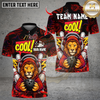 Maxcorners Bowling Cool Lion Graffiti Pin Multicolor Customized Name, Team Name 3D Shirt