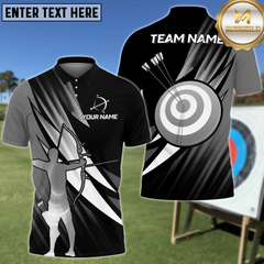 Maxcorners Archery Lover Gift Shirt Personalized Name 3D Shirt