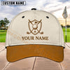 Maxcorners Golf Shield Clubs Logo Personalized Name 3D Cap (7 Colors)