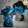 Maxcorners Darts Black Gold Modern Dartboard Pro Style Multicolor Customized Name, Team Name 3D Shirts