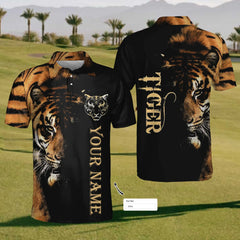 Maxcorners Custom King Of The Jungle Golf Polo Shirt, Mens Golf Shirt, Gift For Golfers