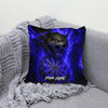 Maxcorners Darts Fire Wolf Lightning Multicolor Customized Name 3D Pillow