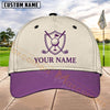 Maxcorners Golf Shield Clubs Logo Personalized Name 3D Cap (7 Colors)