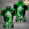 Maxcorners Golf Thunder White Tiger Personalized Name, Team Name 3D Shirt (6 Colors)