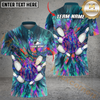 Maxcorners Ball And Pins Magic Art Bowling Jersey Multicolor Options Personalized Name, Team Name 3D Shirt