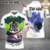 Maxcorners Bowling Green Monster Rip Flame Strike Multicolor Customized Name, Team Name 3D Shirts