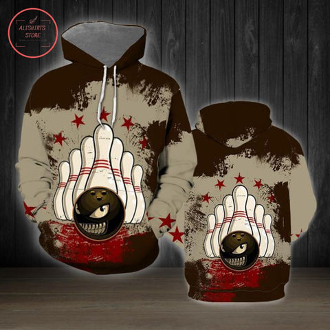 Maxcorners Bowling Vintage 3D Hoodie