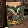 Maxcorners Moose Hunting Northern Lights Mountain Personalized Canvas Wall Art