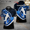 Maxcorners Power Strike Disc Golf Polo Personalized Name, Team Name 3D Shirt (4 Colors)