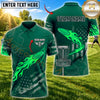 Maxcorners Disc Golf Flying Disc & Basket Graphic with Dynamic Swirl and Motion Lines Multicolor Customized Name, Team Name 3D Shirts