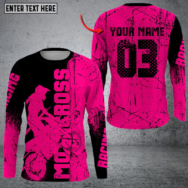 Maxcorners Rider's Choice Biker Leather Personalized Name 3D Shirt