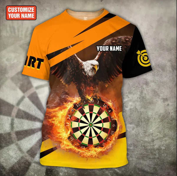 Maxcorners Dart Personalized 3D All Over Printed Eagle Shirt