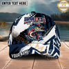 Maxcorners Fishing Patriotic Freedom Graphic Multi Options Personalized Name 3D Cap (11 Fish Species)
