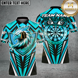 Maxcorners Dart Bald Eagle Jersey Fierce Bullseye Design Multioptions Personalized Name, Team Name Unisex 3D Shirt (4 Colors)