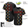 Maxcorners Custom Rainbow For Pride Month Love Is Love LGBT 3D Authentic Baseball Jersey LM2605