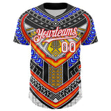 Maxcorners Custom Black White-Fire Red 3D Pattern Design Burner Costumes Tribal Premium Baseball Jersey LM0210