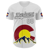 Maxcorners Custom White Black Red Yellow-Blue 3D Urban City Edition Sports Premium Baseball Jersey LM0210