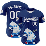 Maxcorners Custom Blue White-Red 3D Urban City Edition Sports Premium Baseball Jersey LM0210